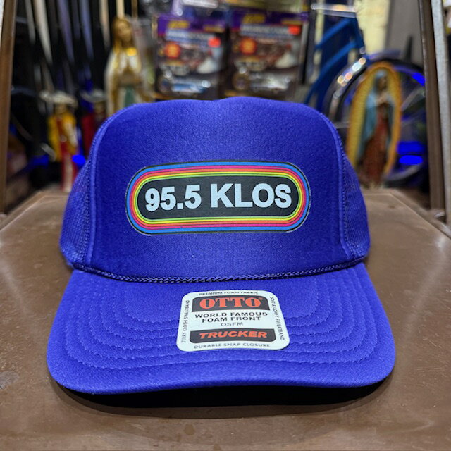 TRUCKERS MESHCAP -144- -95.5 KLOS- ROYAL BLUE MESH CAP メッシュキャップ