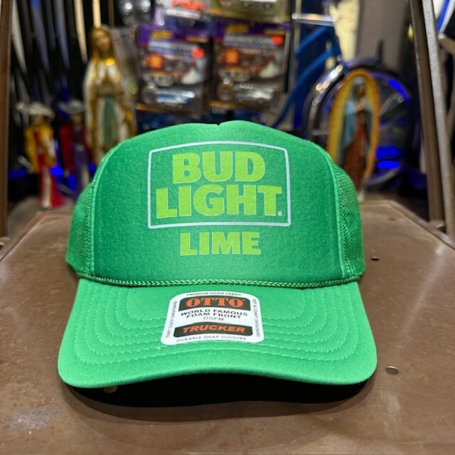 TRUCKERS MESHCAP -155- -BUD LIGHT LIME- KELLY GREEN MESH CAP メッシュキャップ