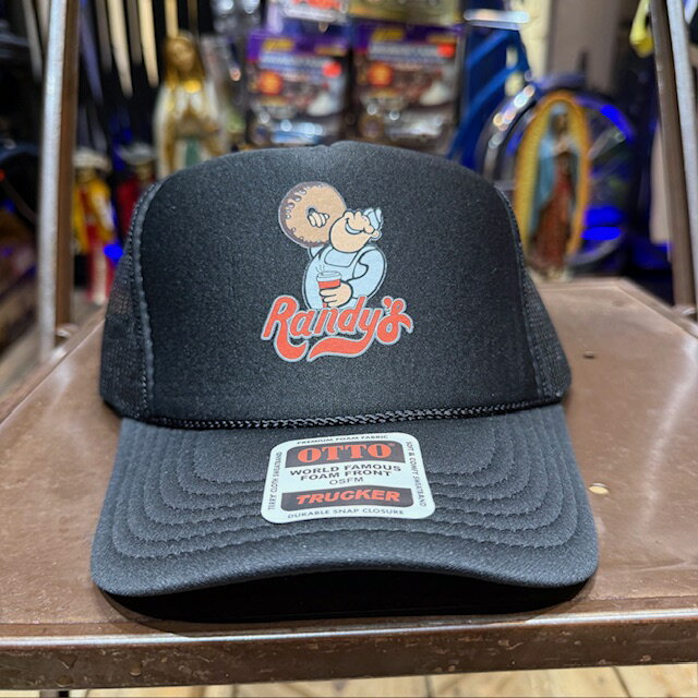TRUCKERS MESHCAP -187- RANDY'S BLACK MESH CAP メッシュキャップ(4.0)