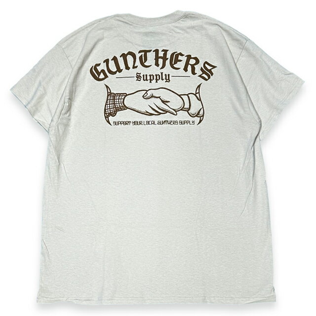 GUNTHERS SANTA ANA "SUPPORT YOUR LOCAL HANDSHAKE" TEE Tシャツ CREAM