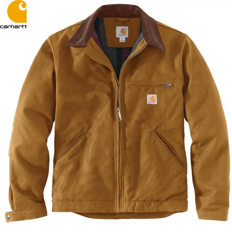 Rakuten - CARHARTT カーハート #103828 J01 Relaxed Fit Duck Blanket Lined Detroit Jacket ジャケット CARHARTT BROWN