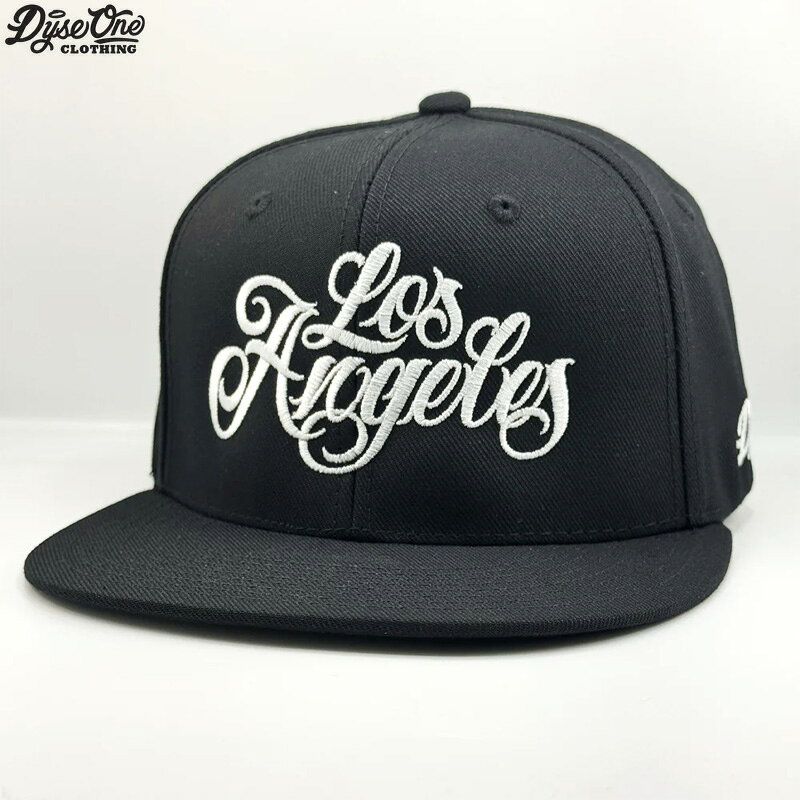 DYSE ONE ダイスワン -LOS ANGELES CURSIVE- SNAPBACK CAP キャップ BLACK