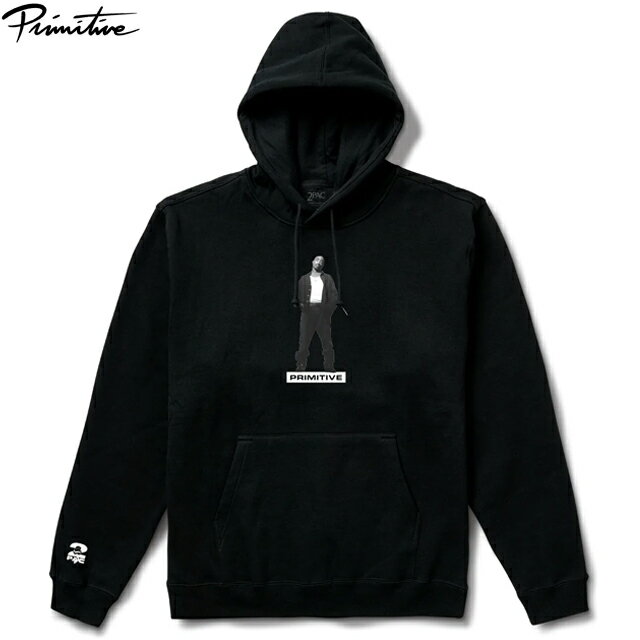 PRIMITIVE x 2PAC TUPAC "POSTED" PULLOVER HOODIE COLOR*BLACK