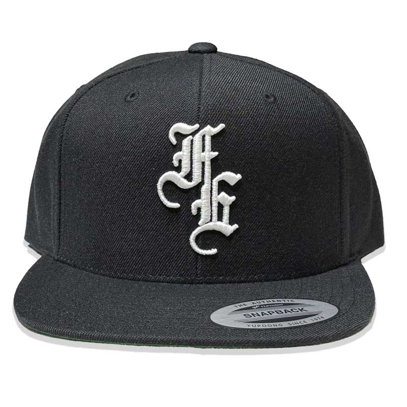 FECAP-001 FIFTY EIGHT "FE" SNAP BACK CAP BLACK