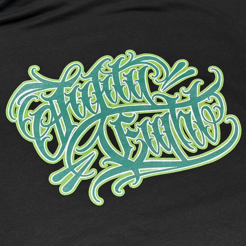 FIFTY EIGHT フィフティーエイト "RADICAL HABITS" PULLOVER HOODIE パーカー BLACK