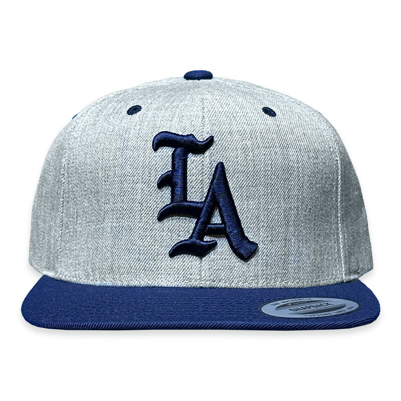 FECAP-003 FIFTY EIGHT "LOST ANGELES" SNAP BACK CAP GREY/NAVY