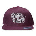 FECAP-008 FIFTY EIGHT "FUCKIN SCRIPT" SNAP BACK CAP BURGUNDY