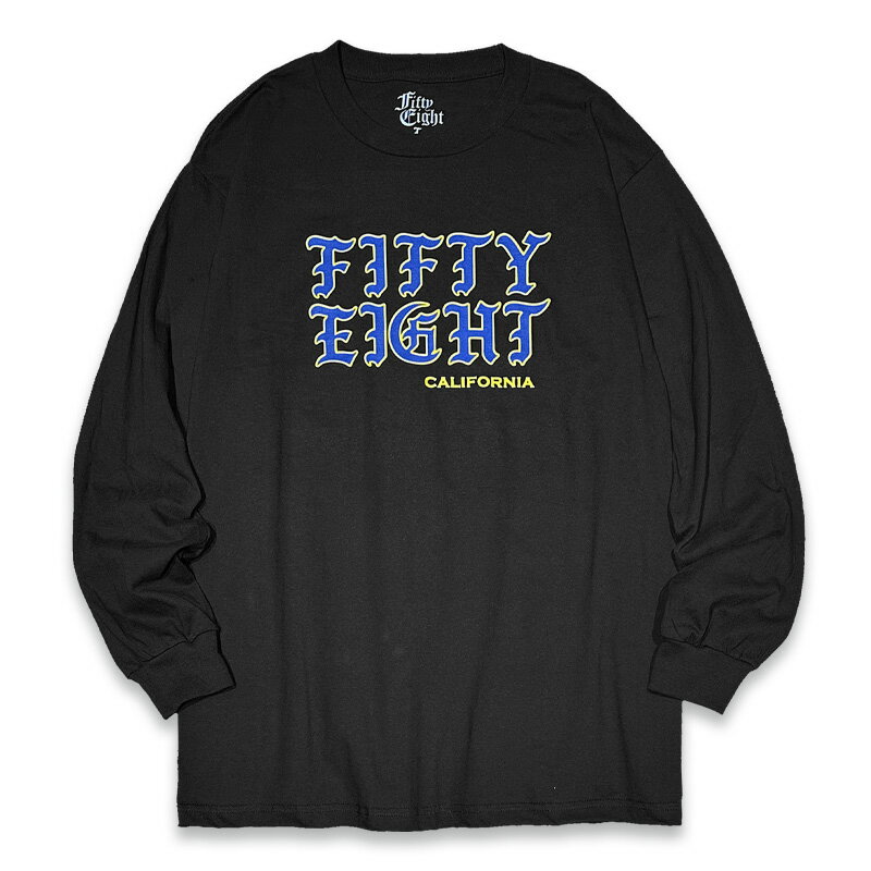 Rakuten - FIFTY EIGHT フィフティーエイト FETL-015 -AHERO- LONG SLEEVE TEE ロンT BLACK