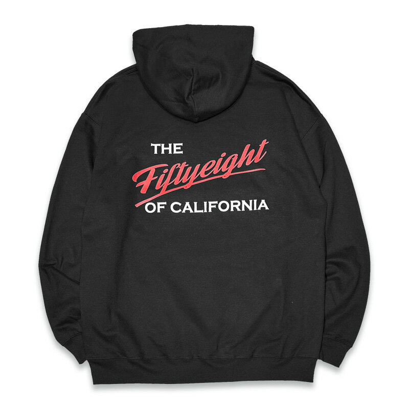 乐天商城 - FIFTY EIGHT フィフティーエイト FEP-016BK -HEARTBEAT- PULLOVER HOODIE パーカー COLOR: BLACK