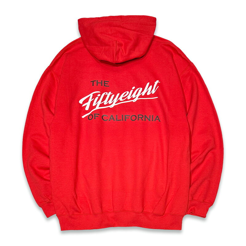 Rakuten - FIFTY EIGHT フィフティーエイト FEP-016RD -HEARTBEAT- PULLOVER HOODIE パーカー COLOR: RED