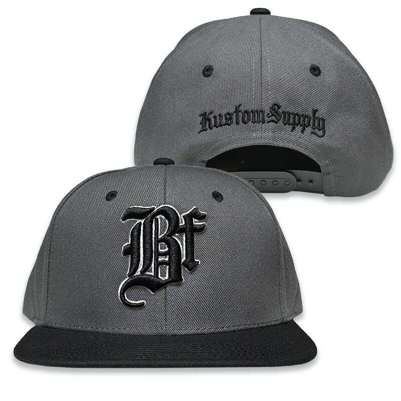BELLFLOWER by KUSTOMSTYLE BFCP2602CHBK -Bf- SNAPBACK CAP スナップバックキャップ CHARCOAL GR...