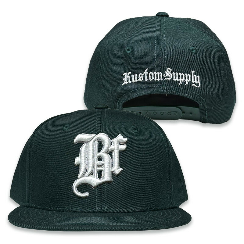 Rakuten - BELLFLOWER by KUSTOMSTYLE BFCP2602HGR -Bf- SNAPBACK CAP スナップバックキャップ HUNTER GREEN