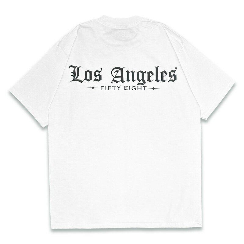 乐天商城 - FET-020 FIFTY EIGHT フィフティーエイト -OLD LOS- WHITE Tシャツ