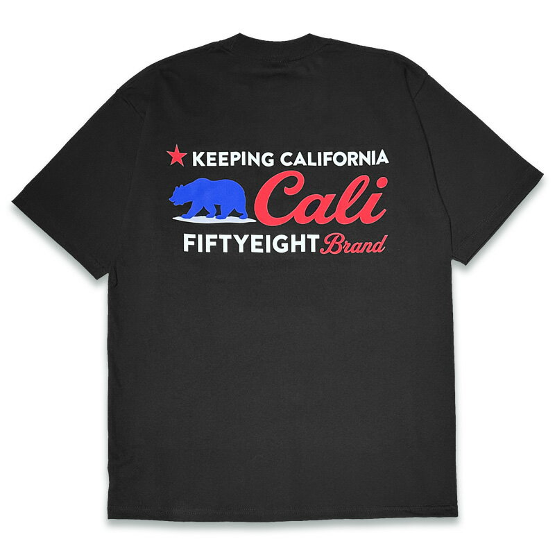 Rakuten - FET-022 FIFTY EIGHT フィフティーエイト -KEEPING CALI- BLACK Tシャツ