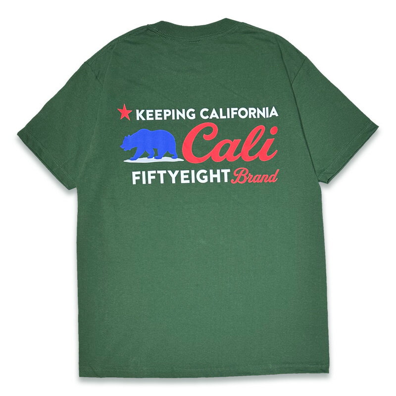 Rakuten - FET-022 FIFTY EIGHT フィフティーエイト -KEEPING CALI- GREEN Tシャツ