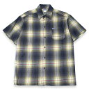 CAL TOP Lgbv #2000 PLAID SHORT SLEEVE SHIRTS Vc YELLOW & ORANGE