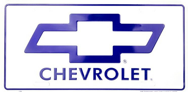 Rakuten - アメリカ看板 STEEL LICENSE PLATE-159- CHEVY BOWTIE2 LICENSE PLATE ナンバープレート