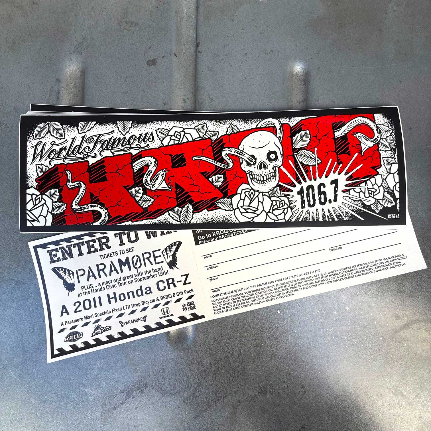 Rakuten - KROQ BUMPER STICKER ステッカー REBEL8 MIKE GIANT 2010