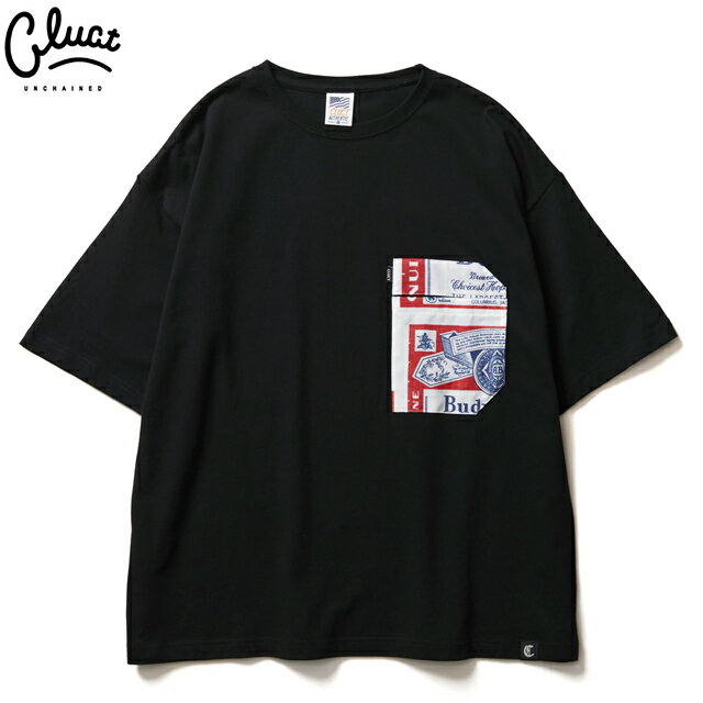 CLUCT (クラクト) #04299 BUD S/S PKT TEE ポケットTシャツ BLACK