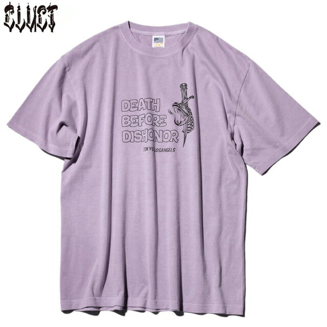 CLUCT (クラクト) #04670 MAPLE [PIGMENT S/S TEE] 半袖Tシャツ PURPLE