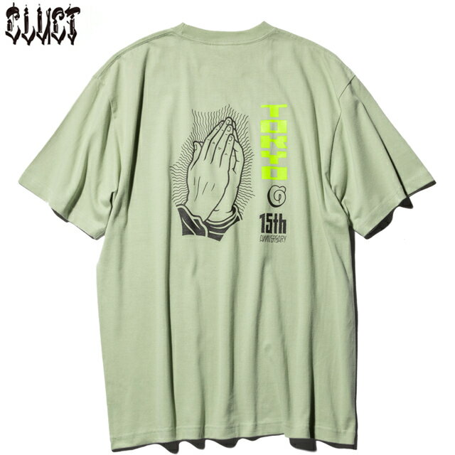 CLUCT 클락트 × MIKE GIANT 마이크 자이언트 #04714 #BS/S TEE 반소매 T셔츠 SAGE GREEN