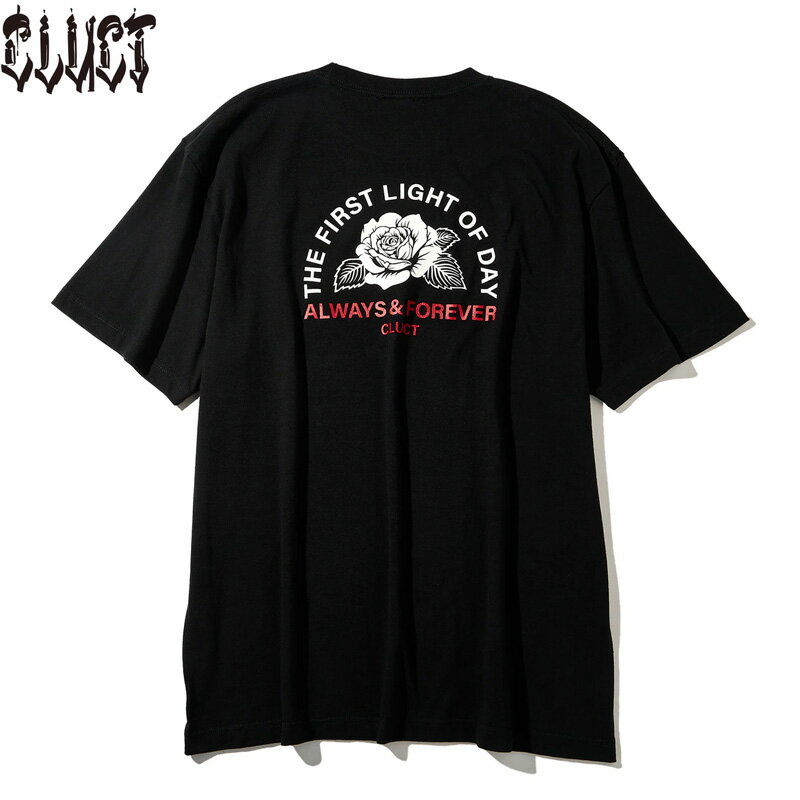 CLUCT (クラクト) #05041 ROSE [S/S TEE] 半袖Tシャツ BLACK