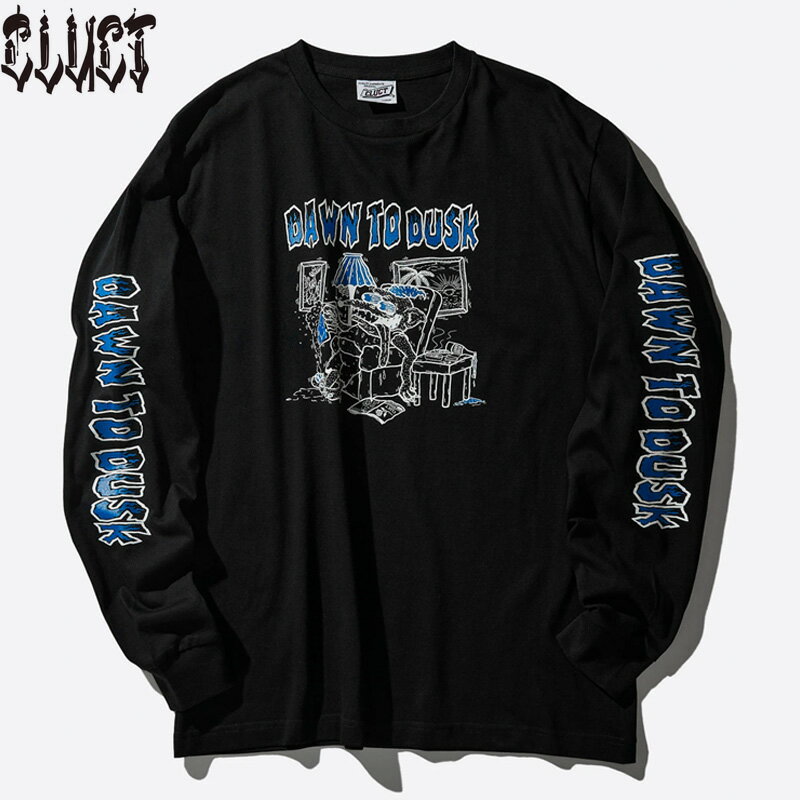 Rakuten - CLUCT(クラクト) #05193 DAWN TO DUSK [L/S TEE] ロングスリーブTシャツ BLACK