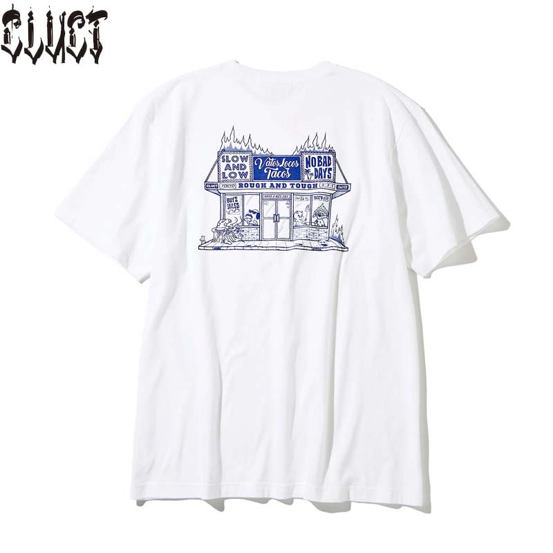 CLUCT (クラクト) #05039 VATOS LOCOS TACOS [S/S TEE] 半袖Tシャツ WHITE
