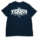 US VERSUS THEM アスバーサスゼム STAND YOUR GROUND NAVY Tシャツ