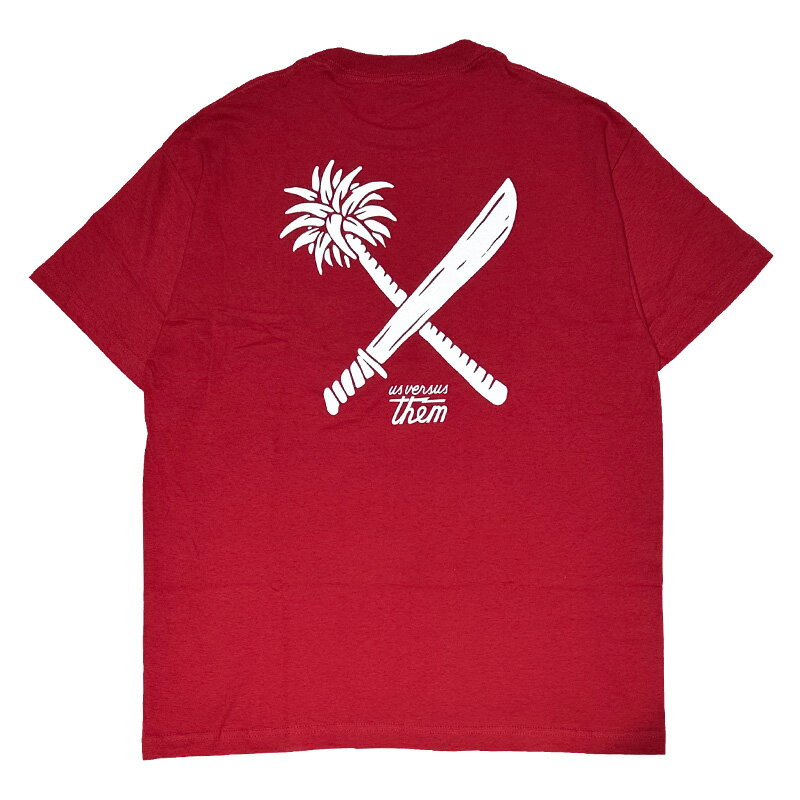 Rakuten - US VERSUS THEM アスバーサスゼム -CROSS CUT- TEE Tシャツ RED