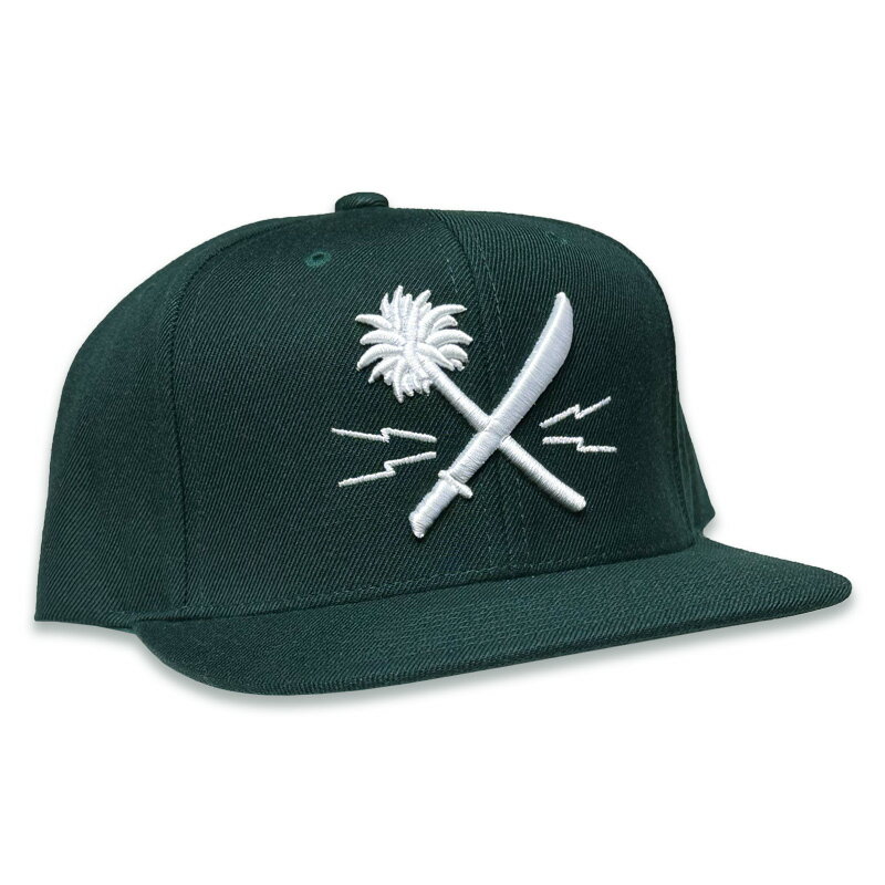 乐天商城 - US VERSUS THEM アスバーサスゼム -CROSSCUT BOLT- SNAPBACK CAP スナップバックキャップ GREEN