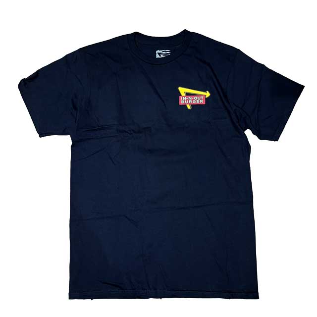 IN-N OUT BURGER インアンドアウトバーガー 2024 75TH ANNIVERSARY BLACK Tシャツ