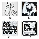 BIG DICK'S ビッグ ディックズ HARDWEAR STICKER 10x10cm ステッカー