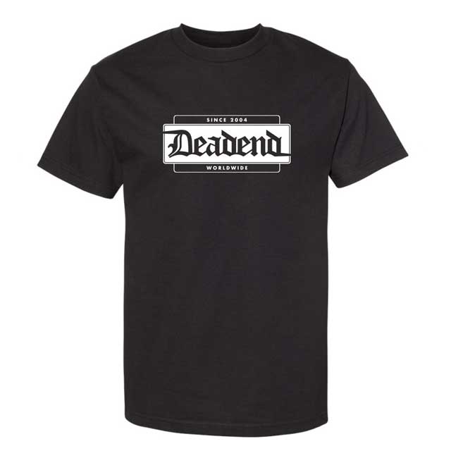 DEADEND MAGAZINE BOX LOGO TEE BLACK Tシャツ