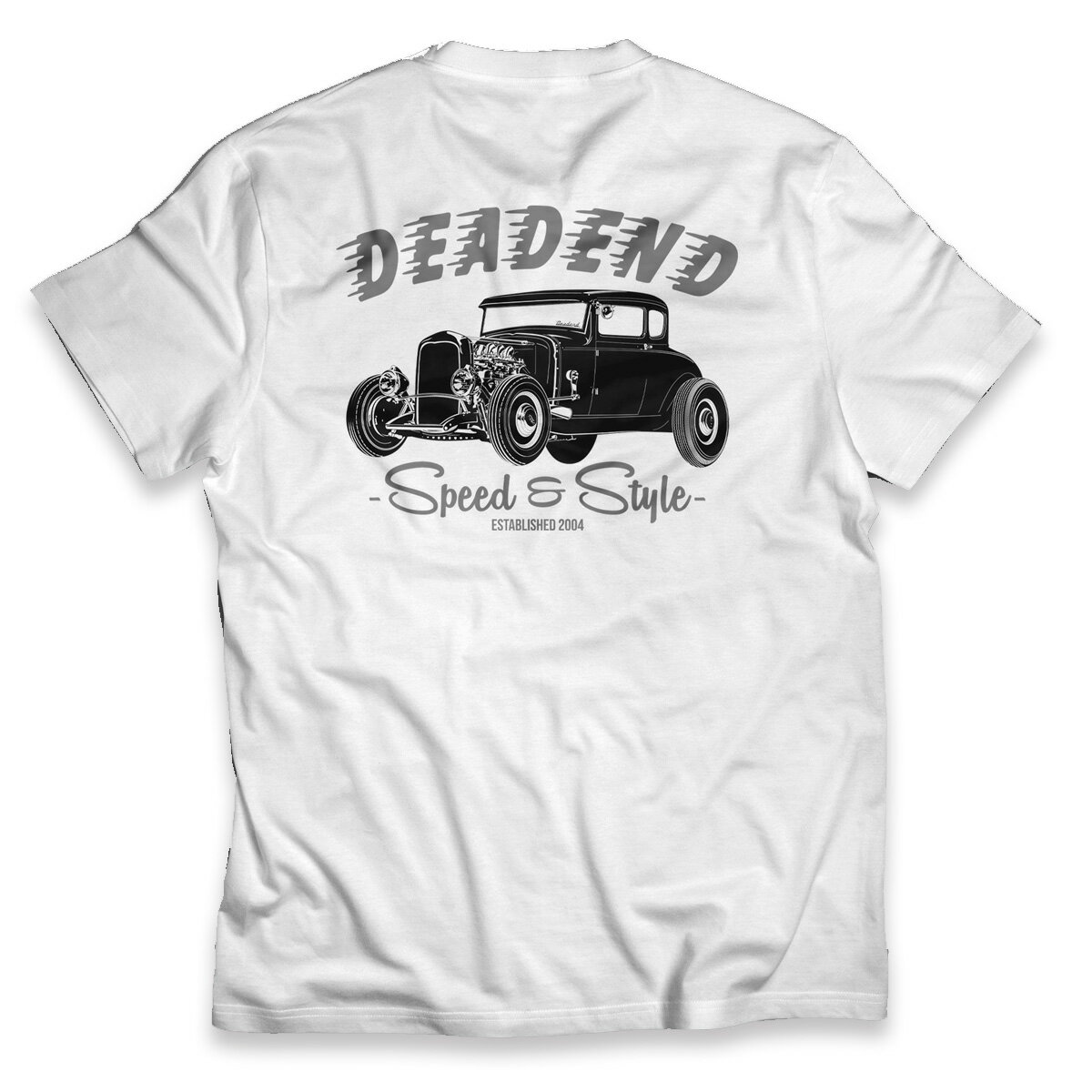 DEADEND MAGAZINE -HOT ROD- TEE WHITE Tシャツ