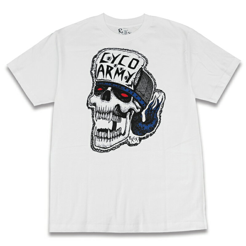 PUNKS NOT DEAD CLOTHING パンクスノットデッド クロージング CYCO ARMY TEE Tシャツ WHITE