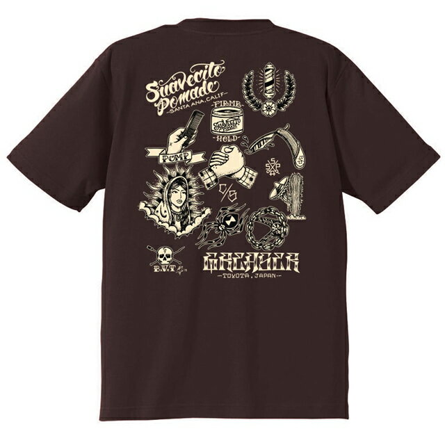 GREASER x SUAVECITO スアベシート -FIRME FLASH- S/S TEE 半袖Tシャツ SUMI