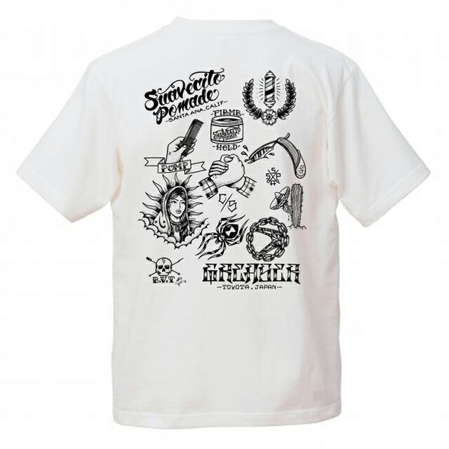 GREASER x SUAVECITO スアベシート -FIRME FLASH- S/S TEE 半袖Tシャツ WHITE