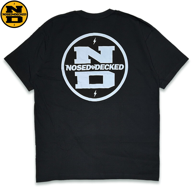NOSED AND DECKED -N&D BOLT- 半袖 Tシャツ BLACK