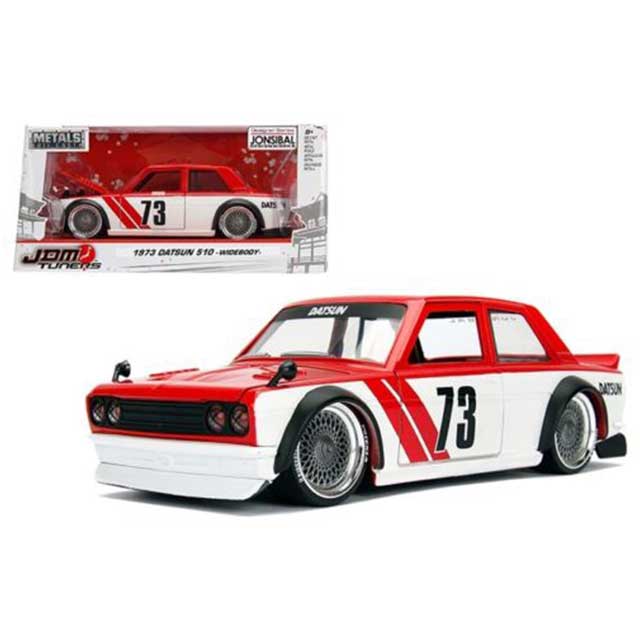 JADA TOYS ジャダトーイズ 1:24SCALE - JDM TUNERS - 1973 Datsun 510 Widebody RED/WHITE