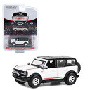 GL-983 GREENLIGHT 1:64SCALE "BARRETT JACKSON" SERIES11 2021 Ford Bronco “Bronco 66” First Edition (Lot #3001) in Oxford White with Black Roof