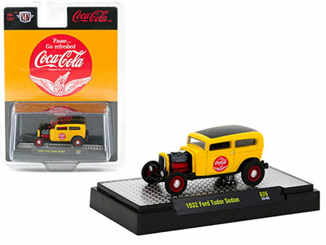 M2-358 M2 MACHINES -Coca-Cola Release A26- 1932 Ford Tudor Sedan – Yellow