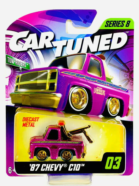 CT062 CAR TUNED MAINLINE RELEASE.8 1987 Chevrolet Tow Truck (Lowriders)-PURPLE