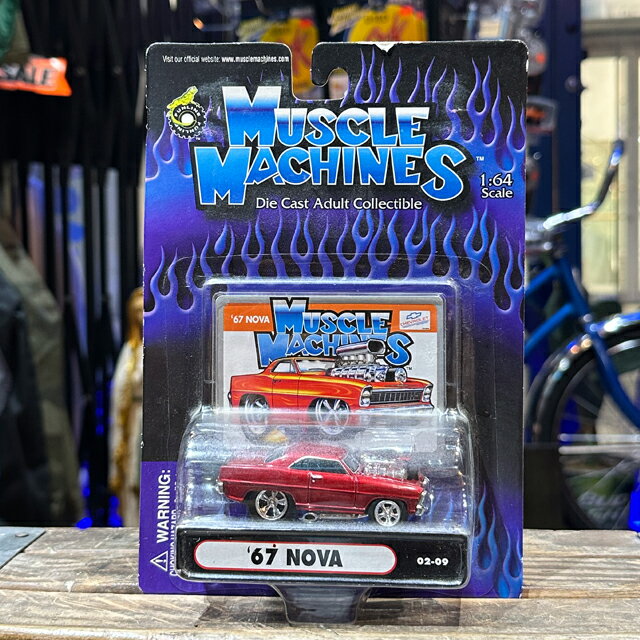 MM016 MUSCLE MACHINES 1/64SCALE 67 NOVA WINE