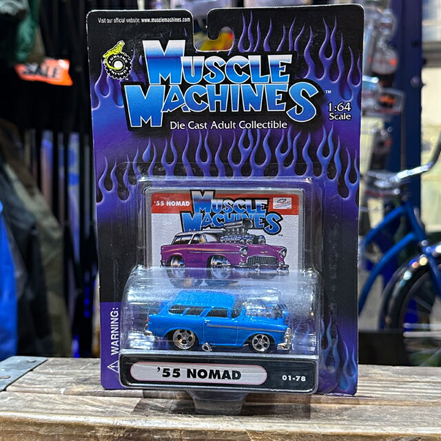 MM005 MUSCLE MACHINES 1/64SCALE 55 NOMAD BLUE