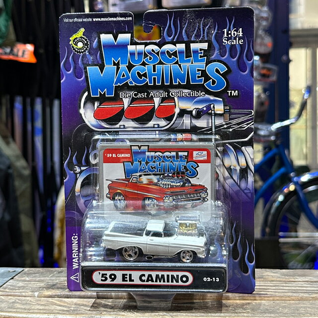 MM002 MUSCLE MACHINES 1/64SCALE 59EL CAMINO WHIT