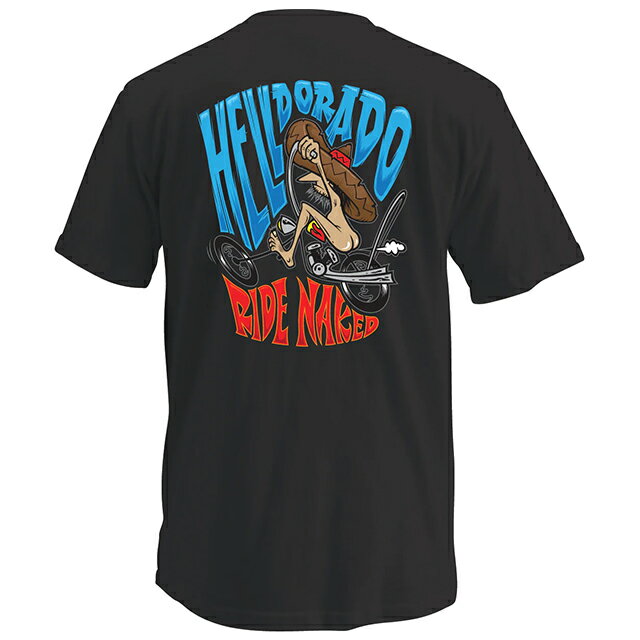 HELLDORADO ヘルドラド -RIDE NAKED- T-SHIRTS BLACK