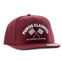 PUROS CLASSICOS -SPEED SHOP- SNAP BACK CAP BURGUNDY スナップバックキャップ 形が人気のYUPOONG SNAPBACK CAPを使用 LOGOは凸3D刺繍　他部分平刺繍 後頭部アジャスターでサイズ調整可能。　