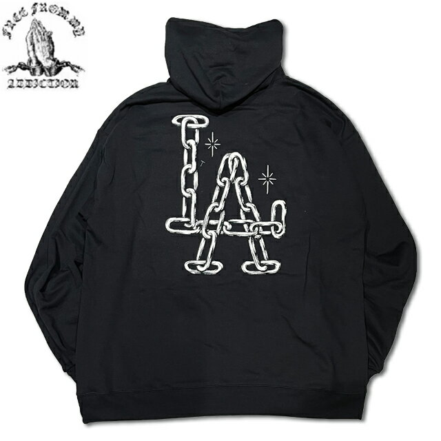 FFMA (FREE FROM MY ADDICTION) CHAIN LINK PULLOVER HOODIE カブリパーカー BLACK