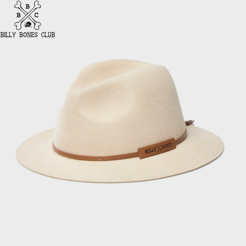 定価13750円 20 OFF /BILLY BONES CLUB ビリーボーンズクラブ Luna Cream - Floppy Fedora ウールハット